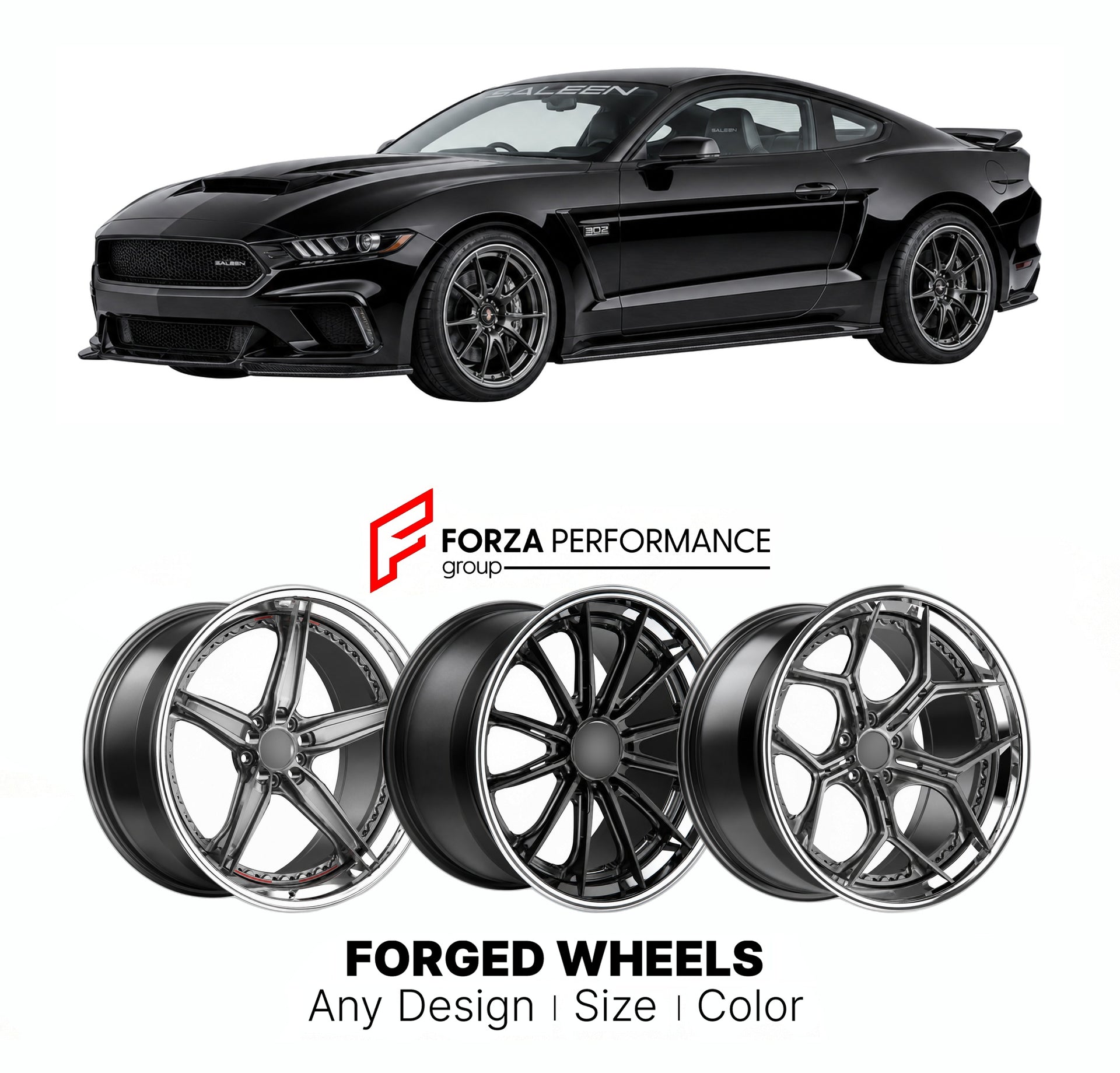 FORGED WHEELS RIMS for SALEEN MUSTANG S302 BLACK LABEL FOX SN95 S197 S550 1990+

Custom forged wheels for Saleen Mustang S302 Black Label Fox SN95 S197 S550 1990+. Made-to-order monoblock, 2-piece and 3-piece rims in custom sizes, offsets, colors and finishes with guaranteed fitment.

We manufacture premium quality forged wheels rims for Saleen Mustang S302 Black Label Fox SN95 S197 S550 1990+ in any design, size, color.

THIS WHEEL DESIGN CAN BE CUSTOM-MADE FOR YOUR CAR IN ANY SIZE AND COLOR OPTIONS
Availa
