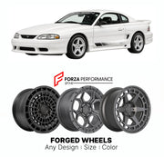 FORGED WHEELS RIMS for SALEEN S281 MUSTANG SN95 NEW EDGE CONVERSION 1996 - 2004

Custom forged wheels for Saleen S281 Mustang SN95 New Edge Conversion 1996 - 2004. Made-to-order monoblock, 2-piece and 3-piece rims in custom sizes, offsets, colors and finishes with guaranteed fitment.

We manufacture premium quality forged wheels rims for Saleen S281 Mustang SN95 New Edge Conversion 1996 - 2004 in any design, size, color.

THIS WHEEL DESIGN CAN BE CUSTOM-MADE FOR YOUR CAR IN ANY SIZE AND COLOR OPTIONS
Availa