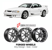 FORGED WHEELS RIMS for SALEEN S351 MUSTANG SN95 CONVERSION 1994 - 1999

Custom forged wheels for Saleen S351 Mustang SN95 Conversion 1994 - 1999. Made-to-order monoblock, 2-piece and 3-piece rims in custom sizes, offsets, colors and finishes with guaranteed fitment.

We manufacture premium quality forged wheels rims for Saleen S351 Mustang SN95 Conversion 1994 - 1999 in any design, size, color.

THIS WHEEL DESIGN CAN BE CUSTOM-MADE FOR YOUR CAR IN ANY SIZE AND COLOR OPTIONS
Available in monoblock, 2-piece, 