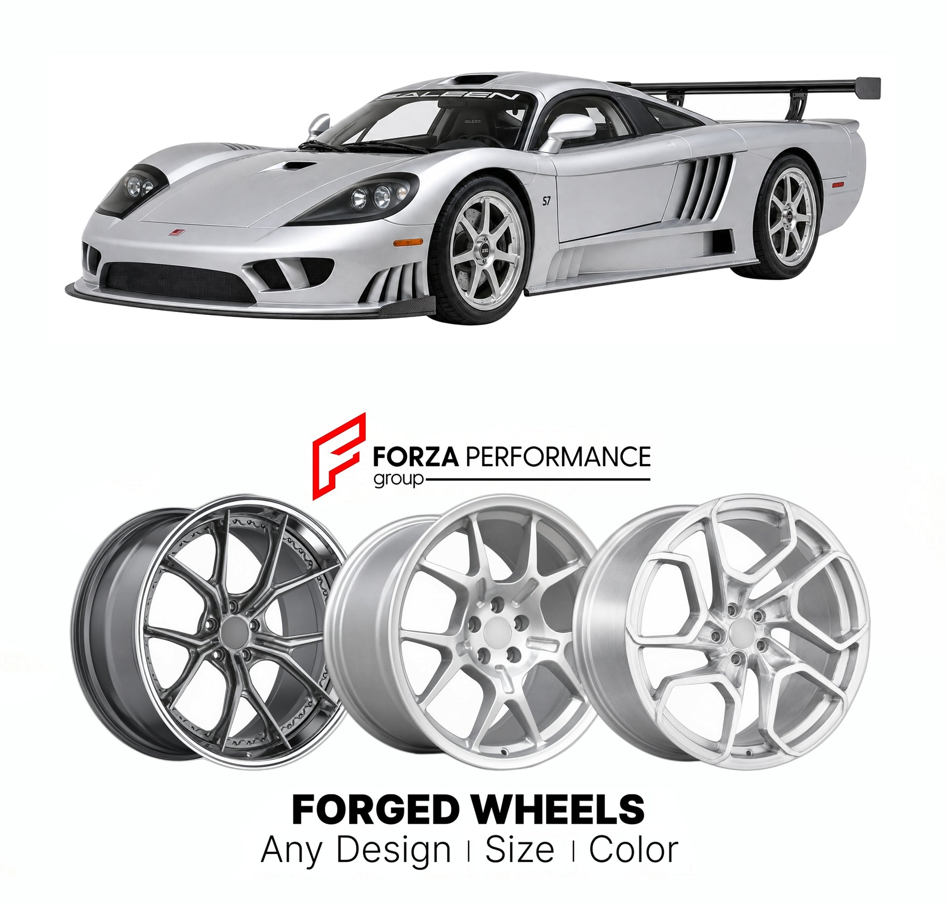 FORGED WHEELS RIMS for SALEEN S7 LM 2000 - 2009

Custom forged wheels for Saleen S7 LM 2000 - 2009. Made-to-order monoblock, 2-piece and 3-piece rims in custom sizes, offsets, colors and finishes with guaranteed fitment.

We manufacture premium quality forged wheels rims for Saleen S7 LM 2000 - 2009 in any design, size, color.

THIS WHEEL DESIGN CAN BE CUSTOM-MADE FOR YOUR CAR IN ANY SIZE AND COLOR OPTIONS
Available in monoblock, 2-piece, 3-piece, duoblock, beadlock
3D wheel renderings are provided accordin