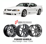 FORGED WHEELS RIMS for SALEEN SR MUSTANG RACE-INSPIRED CONVERSION 1997 - 1998

Custom forged wheels for Saleen SR Mustang Race-Inspired Conversion 1997 - 1998. Made-to-order monoblock, 2-piece and 3-piece rims in custom sizes, offsets, colors and finishes with guaranteed fitment.

We manufacture premium quality forged wheels rims for Saleen SR Mustang Race-Inspired Conversion 1997 - 1998 in any design, size, color.

THIS WHEEL DESIGN CAN BE CUSTOM-MADE FOR YOUR CAR IN ANY SIZE AND COLOR OPTIONS
Available in