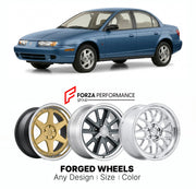 FORGED WHEELS RIMS for SATURN L-SERIES 2000 - 2005

Custom forged wheels for Saturn L-Series 2000 - 2005. Made-to-order monoblock, 2-piece and 3-piece rims in custom sizes, offsets, colors and finishes with guaranteed fitment.

We manufacture premium quality forged wheels rims for Saturn L-Series 2000 - 2005 in any design, size, color.

THIS WHEEL DESIGN CAN BE CUSTOM-MADE FOR YOUR CAR IN ANY SIZE AND COLOR OPTIONS
Available in monoblock, 2-piece, 3-piece, duoblock, beadlock
3D wheel renderings are provided
