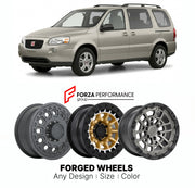 FORGED WHEELS RIMS for SATURN RELAY 2005 - 2007

Custom forged wheels for Saturn Relay 2005 - 2007. Made-to-order monoblock, 2-piece and 3-piece rims in custom sizes, offsets, colors and finishes with guaranteed fitment.

We manufacture premium quality forged wheels rims for Saturn Relay 2005 - 2007 in any design, size, color.

THIS WHEEL DESIGN CAN BE CUSTOM-MADE FOR YOUR CAR IN ANY SIZE AND COLOR OPTIONS
Available in monoblock, 2-piece, 3-piece, duoblock, beadlock
3D wheel renderings are provided accordin
