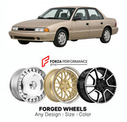 FORGED WHEELS RIMS for SATURN S-SERIES 1991 - 1995

Custom forged wheels for Saturn S-Series 1991 - 1995. Made-to-order monoblock, 2-piece and 3-piece rims in custom sizes, offsets, colors and finishes with guaranteed fitment.

We manufacture premium quality forged wheels rims for Saturn S-Series 1991 - 1995 in any design, size, color.

THIS WHEEL DESIGN CAN BE CUSTOM-MADE FOR YOUR CAR IN ANY SIZE AND COLOR OPTIONS
Available in monoblock, 2-piece, 3-piece, duoblock, beadlock
3D wheel renderings are provided