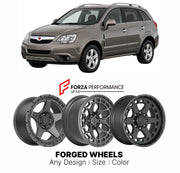 FORGED WHEELS RIMS for SATURN VUE 2008 - 2010

Custom forged wheels for Saturn Vue 2008 - 2010. Made-to-order monoblock, 2-piece and 3-piece rims in custom sizes, offsets, colors and finishes with guaranteed fitment.

We manufacture premium quality forged wheels rims for Saturn Vue 2008 - 2010 in any design, size, color.

THIS WHEEL DESIGN CAN BE CUSTOM-MADE FOR YOUR CAR IN ANY SIZE AND COLOR OPTIONS
Available in monoblock, 2-piece, 3-piece, duoblock, beadlock
3D wheel renderings are provided according to t