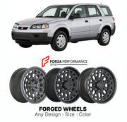 FORGED WHEELS RIMS for SATURN VUE BASE 2002 - 2010

Custom forged wheels for Saturn Vue Base 2002 - 2010. Made-to-order monoblock, 2-piece and 3-piece rims in custom sizes, offsets, colors and finishes with guaranteed fitment.

We manufacture premium quality forged wheels rims for Saturn Vue Base 2002 - 2010 in any design, size, color.

THIS WHEEL DESIGN CAN BE CUSTOM-MADE FOR YOUR CAR IN ANY SIZE AND COLOR OPTIONS
Available in monoblock, 2-piece, 3-piece, duoblock, beadlock
3D wheel renderings are provided