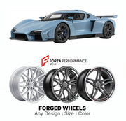 FORGED WHEELS RIMS for SCUDERIA CAMERON GLICKENHAUS SCG 004S ROAD-GOING SPORTS CAR 2020+

Custom forged wheels for Scuderia Cameron Glickenhaus SCG 004S Road-Going Sports Car 2020+. Made-to-order monoblock, 2-piece and 3-piece rims in custom sizes, offsets, colors and finishes with guaranteed fitment.

We manufacture premium quality forged wheels rims for Scuderia Cameron Glickenhaus SCG 004S Road-Going Sports Car 2020+ in any design, size, color.

THIS WHEEL DESIGN CAN BE CUSTOM-MADE FOR YOUR CAR IN ANY SI