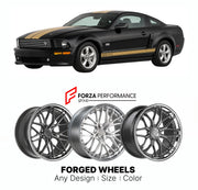 FORGED WHEELS RIMS for SHELBY GT-H 2006 - 2016

Custom forged wheels for Shelby GT-H 2006 - 2016. Made-to-order monoblock, 2-piece and 3-piece rims in custom sizes, offsets, colors and finishes with guaranteed fitment.

We manufacture premium quality forged wheels rims for Shelby GT-H 2006 - 2016 in any design, size, color.

THIS WHEEL DESIGN CAN BE CUSTOM-MADE FOR YOUR CAR IN ANY SIZE AND COLOR OPTIONS
Available in monoblock, 2-piece, 3-piece, duoblock, beadlock
3D wheel renderings are provided according t