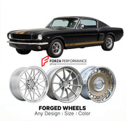 CUSTOM CLASSIC VINTAGE RESTOMOD RETRO OLD SCHOOL FORGED WHEELS RIMS for SHELBY GT350H 1966 - 1966
Custom forged wheels for classic American muscle cars. Ideal for restomod builds, vintage restorations, and show cars. Deep dish and retro styling available.

We manufacture premium quality forged wheels rims for Shelby GT350H 1966 - 1966 in any design, size, color.

THIS WHEEL DESIGN CAN BE CUSTOM-MADE FOR YOUR CAR IN ANY SIZE AND COLOR OPTIONS
Available in monoblock, 2-piece, 3-piece, duoblock, beadlock
3D wh