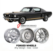 CUSTOM CLASSIC VINTAGE RESTOMOD RETRO OLD SCHOOL FORGED WHEELS RIMS for SHELBY GT350H HERTZ 1966 - 1966
Custom forged wheels for classic American muscle cars. Ideal for restomod builds, vintage restorations, and show cars. Deep dish and retro styling available.

We manufacture premium quality forged wheels rims for Shelby GT350H Hertz 1966 - 1966 in any design, size, color.

THIS WHEEL DESIGN CAN BE CUSTOM-MADE FOR YOUR CAR IN ANY SIZE AND COLOR OPTIONS
Available in monoblock, 2-piece, 3-piece, duoblock, be