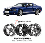FORGED WHEELS RIMS for SHELBY GT S197 2006 - 2008

Custom forged wheels for Shelby GT S197 2006 - 2008. Made-to-order monoblock, 2-piece and 3-piece rims in custom sizes, offsets, colors and finishes with guaranteed fitment.

We manufacture premium quality forged wheels rims for Shelby GT S197 2006 - 2008 in any design, size, color.

THIS WHEEL DESIGN CAN BE CUSTOM-MADE FOR YOUR CAR IN ANY SIZE AND COLOR OPTIONS
Available in monoblock, 2-piece, 3-piece, duoblock, beadlock
3D wheel renderings are provided ac