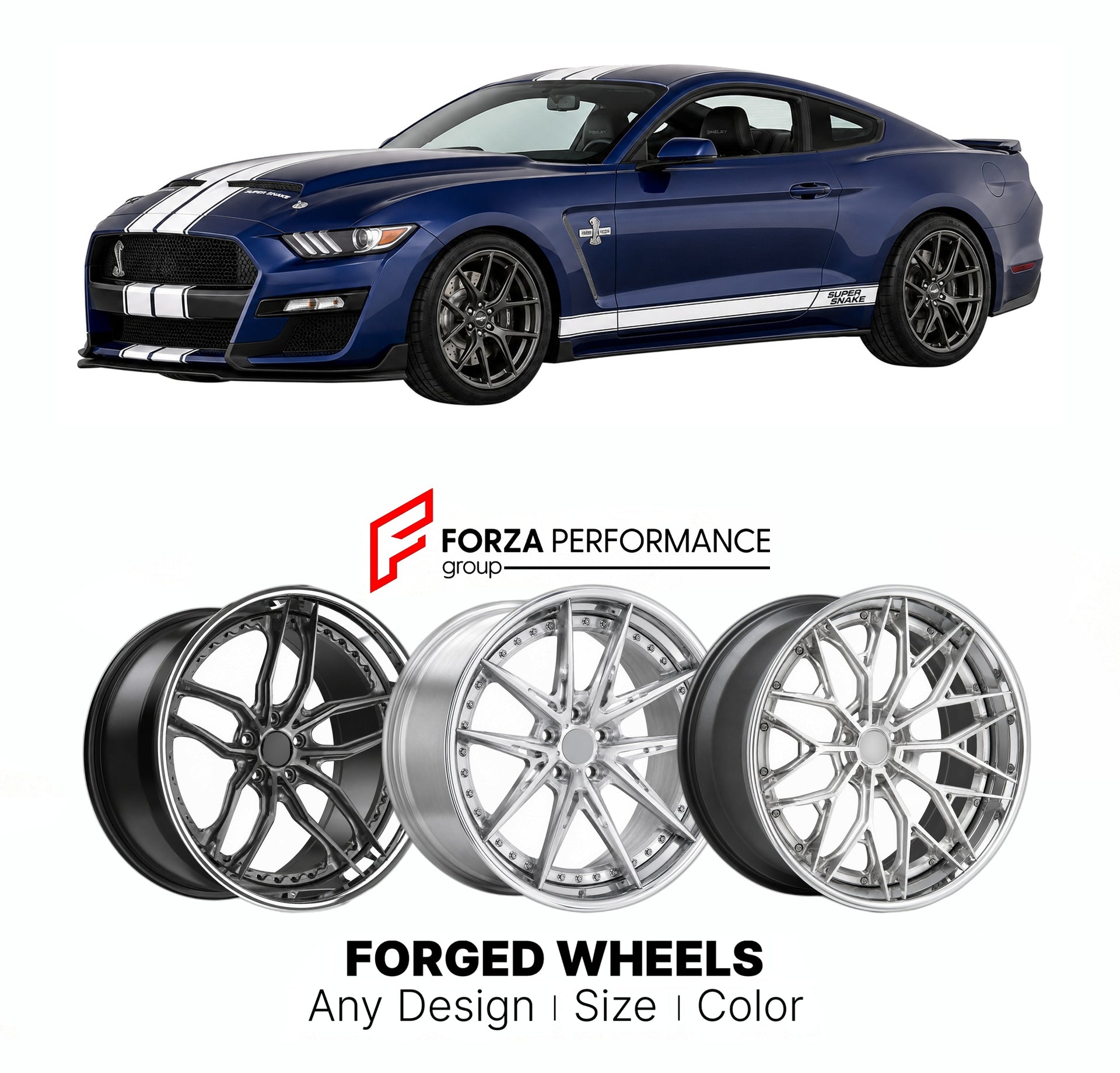 FORGED WHEELS RIMS for SHELBY SUPER SNAKE 2007 - 2024

Custom forged wheels for Shelby Super Snake 2007 - 2024. Made-to-order monoblock, 2-piece and 3-piece rims in custom sizes, offsets, colors and finishes with guaranteed fitment.

We manufacture premium quality forged wheels rims for Shelby Super Snake 2007 - 2024 in any design, size, color.

THIS WHEEL DESIGN CAN BE CUSTOM-MADE FOR YOUR CAR IN ANY SIZE AND COLOR OPTIONS
Available in monoblock, 2-piece, 3-piece, duoblock, beadlock
3D wheel renderings are