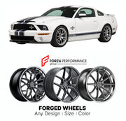FORGED WHEELS RIMS for SHELBY SUPER SNAKE MODERN PACKAGE 2007+

Custom forged wheels for Shelby Super Snake Modern Package 2007+. Made-to-order monoblock, 2-piece and 3-piece rims in custom sizes, offsets, colors and finishes with guaranteed fitment.

We manufacture premium quality forged wheels rims for Shelby Super Snake Modern Package 2007+ in any design, size, color.

THIS WHEEL DESIGN CAN BE CUSTOM-MADE FOR YOUR CAR IN ANY SIZE AND COLOR OPTIONS
Available in monoblock, 2-piece, 3-piece, duoblock, beadl