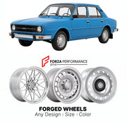 CUSTOM CLASSIC VINTAGE RESTOMOD RETRO OLD SCHOOL FORGED WHEELS RIMS for SKODA 105 120 130 1976 - 1990

Custom forged wheels for Skoda 105 120 130 1976 - 1990. Classic, vintage, restomod wheel designs made to order in custom sizes, offsets, colors and finishes.

We manufacture premium quality forged wheels rims for Skoda 105 120 130 1976 - 1990 in any design, size, color.

THIS WHEEL DESIGN CAN BE CUSTOM-MADE FOR YOUR CAR IN ANY SIZE AND COLOR OPTIONS
Available in monoblock, 2-piece, 3-piece, duoblock, beadl