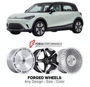 Custom forged wheels for Smart Geely JV #1 2022+. Made-to-order monoblock, 2-piece and 3-piece wheels in custom sizes, offsets, colors and finishes with guaranteed vehicle fitment.

We manufacture premium quality forged wheels rims for Smart Geely JV #1 2022+ in any design, size, color.

THIS WHEEL DESIGN CAN BE CUSTOM-MADE FOR YOUR CAR IN ANY SIZE AND COLOR OPTIONS
Available in monoblock, 2-piece, 3-piece, duoblock, beadlock
3D wheel renderings are provided according to the exact dimensions and specificati
