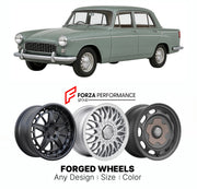 CUSTOM CLASSIC VINTAGE RESTOMOD RETRO OLD SCHOOL FORGED WHEELS RIMS for STANDARD VANGUARD PHASE I-III VIGNALE 1947 - 1963

Custom forged wheels for Standard Vanguard Phase I-III Vignale 1947 - 1963. Classic, vintage, restomod wheel designs made to order in custom sizes, offsets, colors and finishes.

We manufacture premium quality forged wheels rims for Standard Vanguard Phase I-III Vignale 1947 - 1963 in any design, size, color.

THIS WHEEL DESIGN CAN BE CUSTOM-MADE FOR YOUR CAR IN ANY SIZE AND COLOR OPTIO