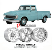 CUSTOM CLASSIC VINTAGE RESTOMOD RETRO OLD SCHOOL FORGED WHEELS RIMS for STUDEBAKER 4E7 1959
Custom forged wheels for classic American muscle cars. Ideal for restomod builds, vintage restorations, and show cars. Deep dish and retro styling available.

We manufacture premium quality forged wheels rims for Studebaker 4E7 1959 in any design, size, color.

THIS WHEEL DESIGN CAN BE CUSTOM-MADE FOR YOUR CAR IN ANY SIZE AND COLOR OPTIONS
Available in monoblock, 2-piece, 3-piece, duoblock, beadlock
3D wheel renderin