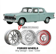 CUSTOM CLASSIC VINTAGE RESTOMOD RETRO OLD SCHOOL FORGED WHEELS RIMS for STUDEBAKER CHAMPION 1958 - 1958
Custom forged wheels for classic American muscle cars. Ideal for restomod builds, vintage restorations, and show cars. Deep dish and retro styling available.

We manufacture premium quality forged wheels rims for Studebaker Champion 1958 - 1958 in any design, size, color.

THIS WHEEL DESIGN CAN BE CUSTOM-MADE FOR YOUR CAR IN ANY SIZE AND COLOR OPTIONS
Available in monoblock, 2-piece, 3-piece, duoblock, be