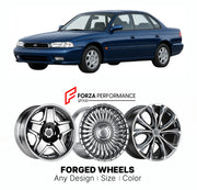 CUSTOM CLASSIC VINTAGE RESTOMOD RETRO OLD SCHOOL FORGED WHEELS RIMS for SUBARU LEGACY BD BG FACELIFT 1997 - 1999

Custom forged wheels for Subaru Legacy BD BG Facelift 1997 - 1999. Classic, vintage, restomod and retro JDM wheel designs made to order in custom sizes, offsets, colors and finishes with guaranteed fitment.

We manufacture premium quality forged wheels rims for Subaru Legacy BD BG Facelift 1997 - 1999 in any design, size, color.

JDM WHEEL DESIGNS: our Japanese collection for sedans and wagons i