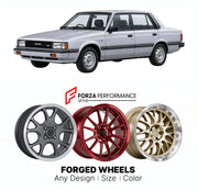 CUSTOM CLASSIC VINTAGE RESTOMOD RETRO OLD SCHOOL FORGED WHEELS RIMS for SUBARU LEONE AA 1984 - 1994

Custom forged wheels for Subaru Leone AA 1984 - 1994. Classic, vintage, restomod and retro JDM wheel designs made to order in custom sizes, offsets, colors and finishes with guaranteed fitment.

We manufacture premium quality forged wheels rims for Subaru Leone AA 1984 - 1994 in any design, size, color.

JDM WHEEL DESIGNS: our Japanese collection for sports cars and coupes includes designs inspired by Rays V