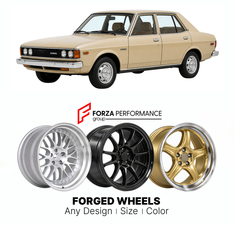 CUSTOM CLASSIC VINTAGE RESTOMOD RETRO OLD SCHOOL FORGED WHEELS RIMS for SUBARU LEONE AB AM AJ 1979 - 1984