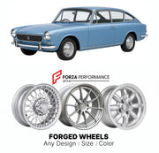 CUSTOM CLASSIC VINTAGE RESTOMOD RETRO OLD SCHOOL FORGED WHEELS RIMS for SUNBEAM RAPIER FASTBACK 1967 - 1976

Custom forged wheels for Sunbeam Rapier Fastback 1967 - 1976. Classic, vintage, restomod wheel designs made to order in custom sizes, offsets, colors and finishes.

We manufacture premium quality forged wheels rims for Sunbeam Rapier Fastback 1967 - 1976 in any design, size, color.

THIS WHEEL DESIGN CAN BE CUSTOM-MADE FOR YOUR CAR IN ANY SIZE AND COLOR OPTIONS
Available in monoblock, 2-piece, 3-piec