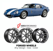 FORGED WHEELS RIMS for SUPERFORMANCE MKIII DAYTONA COUPE COBRA CONTINUATION 1990+

Custom forged wheels for Superformance MKIII Daytona Coupe Cobra Continuation 1990+. Made-to-order monoblock, 2-piece and 3-piece rims in custom sizes, offsets, colors and finishes with guaranteed fitment.

We manufacture premium quality forged wheels rims for Superformance MKIII Daytona Coupe Cobra Continuation 1990+ in any design, size, color.

THIS WHEEL DESIGN CAN BE CUSTOM-MADE FOR YOUR CAR IN ANY SIZE AND COLOR OPTIONS
