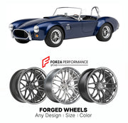 FORGED WHEELS RIMS for SUPERFORMANCE MKIII LICENSED COBRA REPLICA 1996+

Custom forged wheels for Superformance MKIII Licensed Cobra Replica 1996+. Made-to-order monoblock, 2-piece and 3-piece rims in custom sizes, offsets, colors and finishes with guaranteed fitment.

We manufacture premium quality forged wheels rims for Superformance MKIII Licensed Cobra Replica 1996+ in any design, size, color.

THIS WHEEL DESIGN CAN BE CUSTOM-MADE FOR YOUR CAR IN ANY SIZE AND COLOR OPTIONS
Available in monoblock, 2-piec