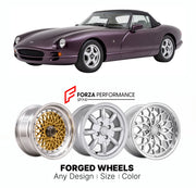 CUSTOM CLASSIC VINTAGE RESTOMOD RETRO OLD SCHOOL FORGED WHEELS RIMS for TVR CHIMA 1992 - 2003

Custom forged wheels for TVR Chima 1992 - 2003. Classic, vintage, restomod wheel designs made to order in custom sizes, offsets, colors and finishes.

We manufacture premium quality forged wheels rims for TVR Chima 1992 - 2003 in any design, size, color.

THIS WHEEL DESIGN CAN BE CUSTOM-MADE FOR YOUR CAR IN ANY SIZE AND COLOR OPTIONS
Available in monoblock, 2-piece, 3-piece, duoblock, beadlock
3D wheel renderings 