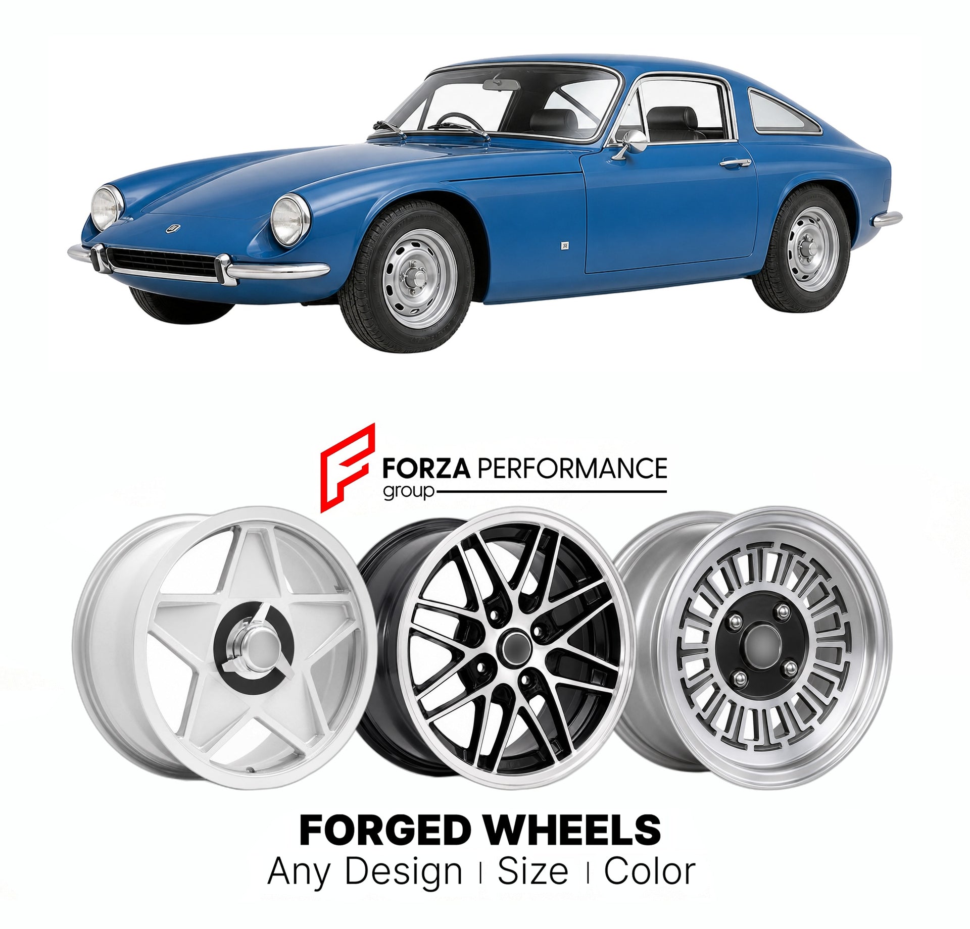 CUSTOM CLASSIC VINTAGE RESTOMOD RETRO OLD SCHOOL FORGED WHEELS RIMS for TVR M SERIES 1972 - 1979

Custom forged wheels for TVR M Series 1972 - 1979. Classic, vintage, restomod wheel designs made to order in custom sizes, offsets, colors and finishes.

We manufacture premium quality forged wheels rims for TVR M Series 1972 - 1979 in any design, size, color.

THIS WHEEL DESIGN CAN BE CUSTOM-MADE FOR YOUR CAR IN ANY SIZE AND COLOR OPTIONS
Available in monoblock, 2-piece, 3-piece, duoblock, beadlock
3D wheel re