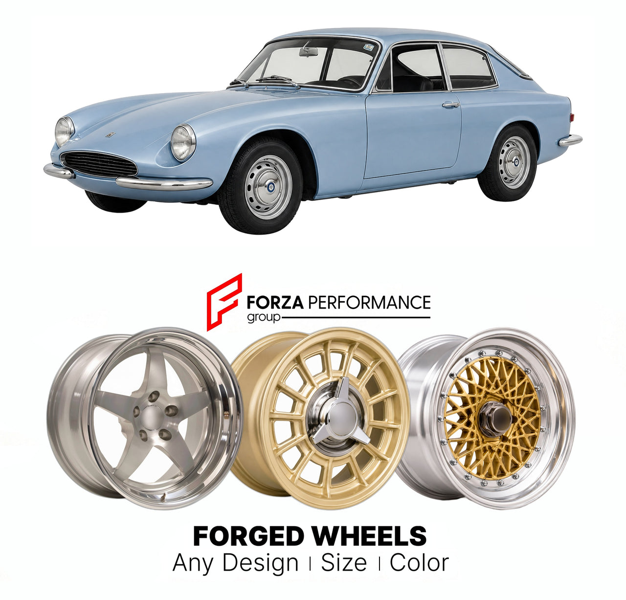 CUSTOM CLASSIC VINTAGE RESTOMOD RETRO OLD SCHOOL FORGED WHEELS RIMS for TVR VIXEN S1-S4 1967 - 1973

Custom forged wheels for TVR Vixen S1-S4 1967 - 1973. Classic, vintage, restomod wheel designs made to order in custom sizes, offsets, colors and finishes.

We manufacture premium quality forged wheels rims for TVR Vixen S1-S4 1967 - 1973 in any design, size, color.

THIS WHEEL DESIGN CAN BE CUSTOM-MADE FOR YOUR CAR IN ANY SIZE AND COLOR OPTIONS
Available in monoblock, 2-piece, 3-piece, duoblock, beadlock
3D