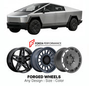 FORGED WHEELS RIMS for TESLA CYBERTRUCK 2024+

Custom forged wheels for Tesla Cybertruck 2024+. Made-to-order monoblock, 2-piece and 3-piece rims in custom sizes, offsets, colors and finishes with guaranteed fitment.

We manufacture premium quality forged wheels rims for Tesla Cybertruck 2024+ in any design, size, color.

THIS WHEEL DESIGN CAN BE CUSTOM-MADE FOR YOUR CAR IN ANY SIZE AND COLOR OPTIONS
Available in monoblock, 2-piece, 3-piece, duoblock, beadlock
3D wheel renderings are provided according to t