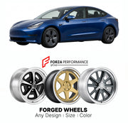 FORGED WHEELS RIMS for TESLA MODEL 3 2017+

Custom forged wheels for Tesla Model 3 2017+. Made-to-order monoblock, 2-piece and 3-piece rims in custom sizes, offsets, colors and finishes with guaranteed fitment.

We manufacture premium quality forged wheels rims for Tesla Model 3 2017+ in any design, size, color.

THIS WHEEL DESIGN CAN BE CUSTOM-MADE FOR YOUR CAR IN ANY SIZE AND COLOR OPTIONS
Available in monoblock, 2-piece, 3-piece, duoblock, beadlock
3D wheel renderings are provided according to the exact 