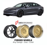 FORGED WHEELS RIMS for TESLA MODEL 3 HIGHLAND PERFORMANCE 2017+

Custom forged wheels for Tesla Model 3 Highland Performance 2017+. Made-to-order monoblock, 2-piece and 3-piece rims in custom sizes, offsets, colors and finishes with guaranteed fitment.

We manufacture premium quality forged wheels rims for Tesla Model 3 Highland Performance 2017+ in any design, size, color.

THIS WHEEL DESIGN CAN BE CUSTOM-MADE FOR YOUR CAR IN ANY SIZE AND COLOR OPTIONS
Available in monoblock, 2-piece, 3-piece, duoblock, be