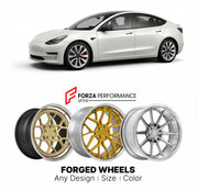 FORGED WHEELS RIMS for TESLA MODEL 3 PERFORMANCE 2018 - 2024

Custom forged wheels for Tesla Model 3 Performance 2018 - 2024. Made-to-order monoblock, 2-piece and 3-piece rims in custom sizes, offsets, colors and finishes with guaranteed fitment.

We manufacture premium quality forged wheels rims for Tesla Model 3 Performance 2018 - 2024 in any design, size, color.

THIS WHEEL DESIGN CAN BE CUSTOM-MADE FOR YOUR CAR IN ANY SIZE AND COLOR OPTIONS
Available in monoblock, 2-piece, 3-piece, duoblock, beadlock
3D