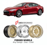 FORGED WHEELS RIMS for TESLA MODEL S 2012+

Custom forged wheels for Tesla Model S 2012+. Made-to-order monoblock, 2-piece and 3-piece rims in custom sizes, offsets, colors and finishes with guaranteed fitment.

We manufacture premium quality forged wheels rims for Tesla Model S 2012+ in any design, size, color.

THIS WHEEL DESIGN CAN BE CUSTOM-MADE FOR YOUR CAR IN ANY SIZE AND COLOR OPTIONS
Available in monoblock, 2-piece, 3-piece, duoblock, beadlock
3D wheel renderings are provided according to the exact 