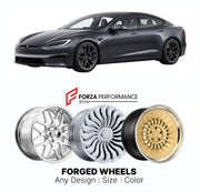 FORGED WHEELS RIMS for TESLA MODEL S PLAID TRACK PACKAGE 2012+

Custom forged wheels for Tesla Model S Plaid Track Package 2012+. Made-to-order monoblock, 2-piece and 3-piece rims in custom sizes, offsets, colors and finishes with guaranteed fitment.

We manufacture premium quality forged wheels rims for Tesla Model S Plaid Track Package 2012+ in any design, size, color.

THIS WHEEL DESIGN CAN BE CUSTOM-MADE FOR YOUR CAR IN ANY SIZE AND COLOR OPTIONS
Available in monoblock, 2-piece, 3-piece, duoblock, beadl