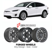 FORGED WHEELS RIMS for TESLA MODEL X 2016+

Custom forged wheels for Tesla Model X 2016+. Made-to-order monoblock, 2-piece and 3-piece rims in custom sizes, offsets, colors and finishes with guaranteed fitment.

We manufacture premium quality forged wheels rims for Tesla Model X 2016+ in any design, size, color.

THIS WHEEL DESIGN CAN BE CUSTOM-MADE FOR YOUR CAR IN ANY SIZE AND COLOR OPTIONS
Available in monoblock, 2-piece, 3-piece, duoblock, beadlock
3D wheel renderings are provided according to the exact 
