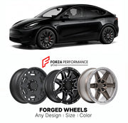 FORGED WHEELS RIMS for TESLA MODEL Y PERFORMANCE 2020 - 2024

Custom forged wheels for Tesla Model Y Performance 2020 - 2024. Made-to-order monoblock, 2-piece and 3-piece rims in custom sizes, offsets, colors and finishes with guaranteed fitment.

We manufacture premium quality forged wheels rims for Tesla Model Y Performance 2020 - 2024 in any design, size, color.

THIS WHEEL DESIGN CAN BE CUSTOM-MADE FOR YOUR CAR IN ANY SIZE AND COLOR OPTIONS
Available in monoblock, 2-piece, 3-piece, duoblock, beadlock
3D