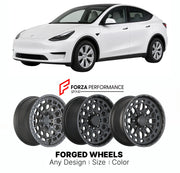 FORGED WHEELS RIMS for TESLA MODEL Y STANDARD RANGE 2020+

Custom forged wheels for Tesla Model Y Standard Range 2020+. Made-to-order monoblock, 2-piece and 3-piece rims in custom sizes, offsets, colors and finishes with guaranteed fitment.

We manufacture premium quality forged wheels rims for Tesla Model Y Standard Range 2020+ in any design, size, color.

THIS WHEEL DESIGN CAN BE CUSTOM-MADE FOR YOUR CAR IN ANY SIZE AND COLOR OPTIONS
Available in monoblock, 2-piece, 3-piece, duoblock, beadlock
3D wheel re
