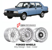 CUSTOM CLASSIC VINTAGE RESTOMOD RETRO OLD SCHOOL FORGED WHEELS RIMS for TOFAS DOGAN 1981 - 2002

Custom forged wheels for Tofas Dogan 1981 - 2002. Classic, vintage, restomod wheel designs made to order in custom sizes, offsets, colors and finishes.

We manufacture premium quality forged wheels rims for Tofas Dogan 1981 - 2002 in any design, size, color.

THIS WHEEL DESIGN CAN BE CUSTOM-MADE FOR YOUR CAR IN ANY SIZE AND COLOR OPTIONS
Available in monoblock, 2-piece, 3-piece, duoblock, beadlock
3D wheel rende