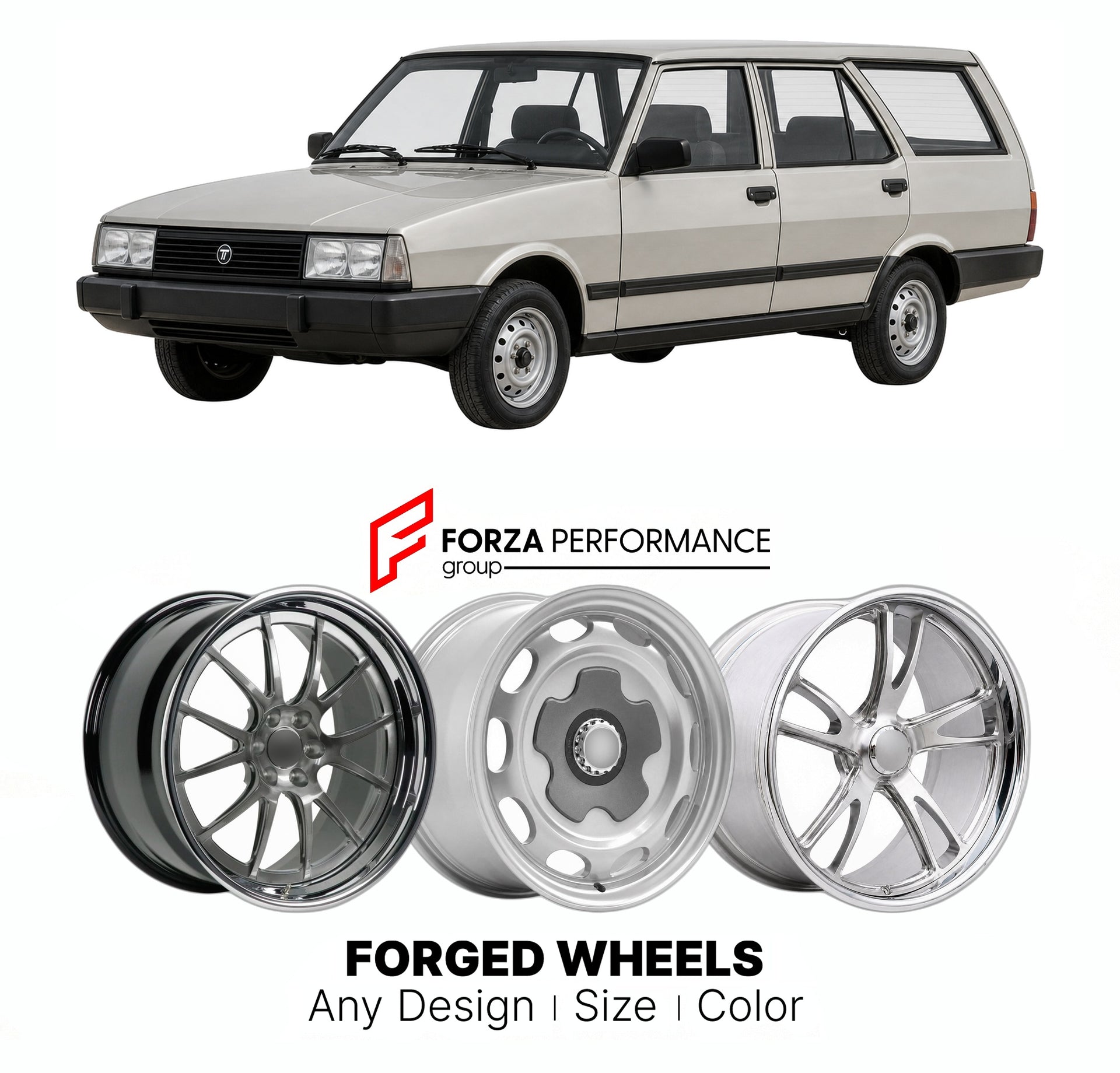 CUSTOM CLASSIC VINTAGE RESTOMOD RETRO OLD SCHOOL FORGED WHEELS RIMS for TOFAS KARTAL ESTATE 1985 - 2002

Custom forged wheels for Tofas Kartal Estate 1985 - 2002. Classic, vintage, restomod wheel designs made to order in custom sizes, offsets, colors and finishes.

We manufacture premium quality forged wheels rims for Tofas Kartal Estate 1985 - 2002 in any design, size, color.

THIS WHEEL DESIGN CAN BE CUSTOM-MADE FOR YOUR CAR IN ANY SIZE AND COLOR OPTIONS
Available in monoblock, 2-piece, 3-piece, duoblock,