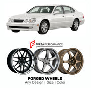CUSTOM CLASSIC VINTAGE RESTOMOD RETRO OLD SCHOOL FORGED WHEELS RIMS for TOYOTA ARISTO S160 1997 - 2005

Custom forged wheels for Toyota Aristo S160 1997 - 2005. Classic, vintage, restomod and retro JDM wheel designs made to order in custom sizes, offsets, colors and finishes with guaranteed fitment.

We manufacture premium quality forged wheels rims for Toyota Aristo S160 1997 - 2005 in any design, size, color.

JDM WHEEL DESIGNS: our Japanese collection for sports cars and coupes includes designs inspired 