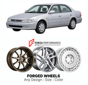 CUSTOM CLASSIC VINTAGE RESTOMOD RETRO OLD SCHOOL FORGED WHEELS RIMS for TOYOTA AVENSIS T220 1997 - 2003

Custom forged wheels for Toyota Avensis T220 1997 - 2003. Classic, vintage, restomod and retro JDM wheel designs made to order in custom sizes, offsets, colors and finishes with guaranteed fitment.

We manufacture premium quality forged wheels rims for Toyota Avensis T220 1997 - 2003 in any design, size, color.

JDM WHEEL DESIGNS: our Japanese collection for sedans and wagons includes designs inspired by