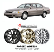 CUSTOM CLASSIC VINTAGE RESTOMOD RETRO OLD SCHOOL FORGED WHEELS RIMS for TOYOTA CAMRY XV10 1991 - 1996

Custom forged wheels for Toyota Camry XV10 1991 - 1996. Classic, vintage, restomod and retro JDM wheel designs made to order in custom sizes, offsets, colors and finishes with guaranteed fitment.

We manufacture premium quality forged wheels rims for Toyota Camry XV10 1991 - 1996 in any design, size, color.

JDM WHEEL DESIGNS: our Japanese collection for sedans and wagons includes designs inspired by Weds 
