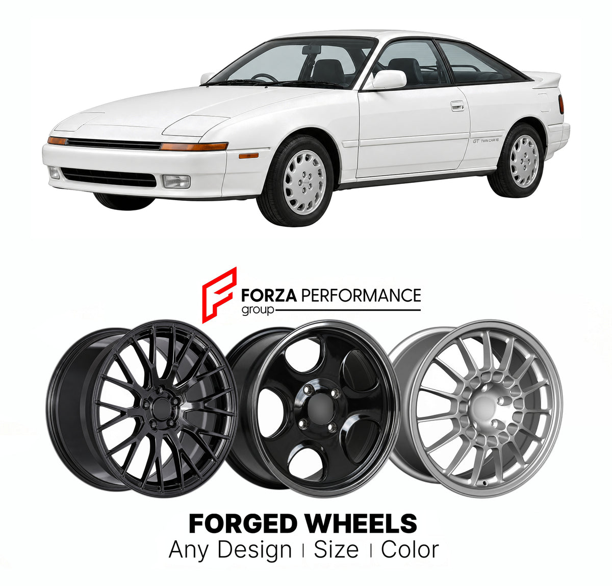 CUSTOM CLASSIC VINTAGE RESTOMOD RETRO OLD SCHOOL FORGED WHEELS RIMS for TOYOTA CELICA T180 1989 - 1993

Custom forged wheels for Toyota Celica T180 1989 - 1993. Classic, vintage, restomod and retro JDM wheel designs made to order in custom sizes, offsets, colors and finishes with guaranteed fitment.

We manufacture premium quality forged wheels rims for Toyota Celica T180 1989 - 1993 in any design, size, color.

JDM WHEEL DESIGNS: our Japanese collection for sports cars and coupes includes designs inspired 