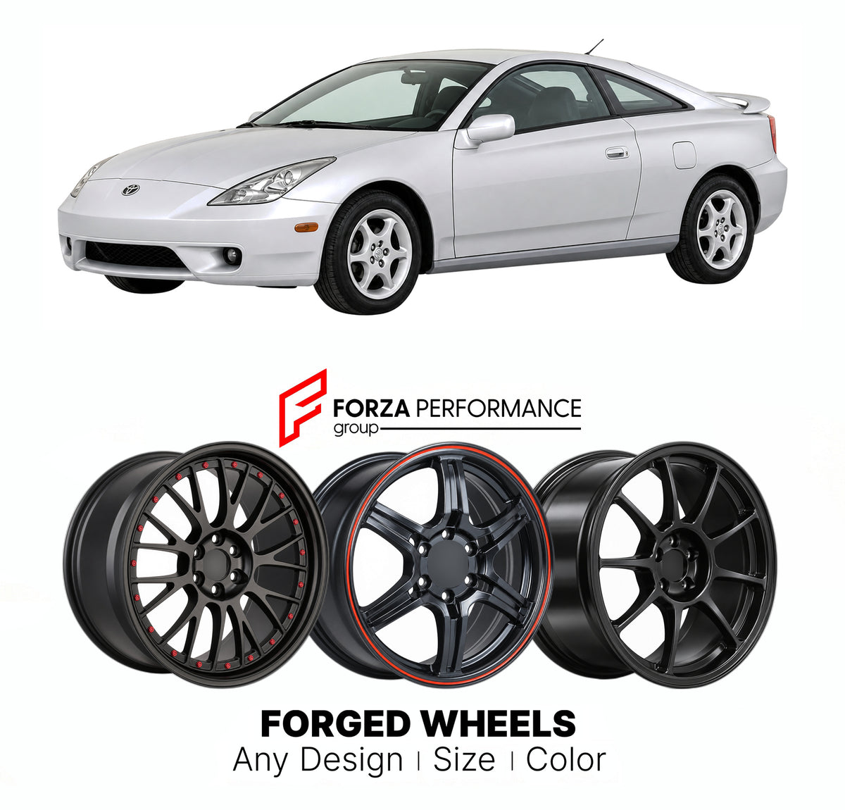 CUSTOM CLASSIC VINTAGE RESTOMOD RETRO OLD SCHOOL FORGED WHEELS RIMS for TOYOTA CELICA T230 1999 - 2002

Custom forged wheels for Toyota Celica T230 1999 - 2002. Classic, vintage, restomod and retro JDM wheel designs made to order in custom sizes, offsets, colors and finishes with guaranteed fitment.

We manufacture premium quality forged wheels rims for Toyota Celica T230 1999 - 2002 in any design, size, color.

JDM WHEEL DESIGNS: our Japanese collection for sports cars and coupes includes designs inspired 
