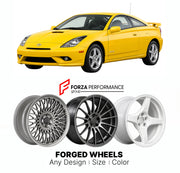 FORGED WHEELS RIMS for TOYOTA CELICA T230 FACELIFT 2003 - 2006

Custom forged wheels for Toyota Celica T230 Facelift 2003 - 2006. Made-to-order monoblock, 2-piece and 3-piece rims in custom sizes, offsets, colors and finishes with guaranteed fitment.

We manufacture premium quality forged wheels rims for Toyota Celica T230 Facelift 2003 - 2006 in any design, size, color.

JDM WHEEL DESIGNS: our Japanese collection for sports cars and coupes includes designs inspired by Rays Volk Racing, XXR, SSR, Enkei, Cos