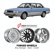 CUSTOM CLASSIC VINTAGE RESTOMOD RETRO OLD SCHOOL FORGED WHEELS RIMS for TOYOTA CHASER X60 1980 - 1984

Custom forged wheels for Toyota Chaser X60 1980 - 1984. Classic, vintage, restomod and retro JDM wheel designs made to order in custom sizes, offsets, colors and finishes with guaranteed fitment.

We manufacture premium quality forged wheels rims for Toyota Chaser X60 1980 - 1984 in any design, size, color.

JDM WHEEL DESIGNS: our Japanese collection for sedans and wagons includes designs inspired by Weds 