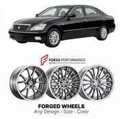 FORGED WHEELS RIMS for TOYOTA CROWN S180 2003 - 2008

Custom forged wheels for Toyota Crown S180 2003 - 2008. Made-to-order monoblock, 2-piece and 3-piece rims in custom sizes, offsets, colors and finishes with guaranteed fitment.

We manufacture premium quality forged wheels rims for Toyota Crown S180 2003 - 2008 in any design, size, color.

JDM WHEEL DESIGNS: our Japanese collection for sedans and wagons includes designs inspired by Weds Kranze, Wald, Leon Hardiritt, Vossen, Kuhl Racing, Aimgain, Work Whe